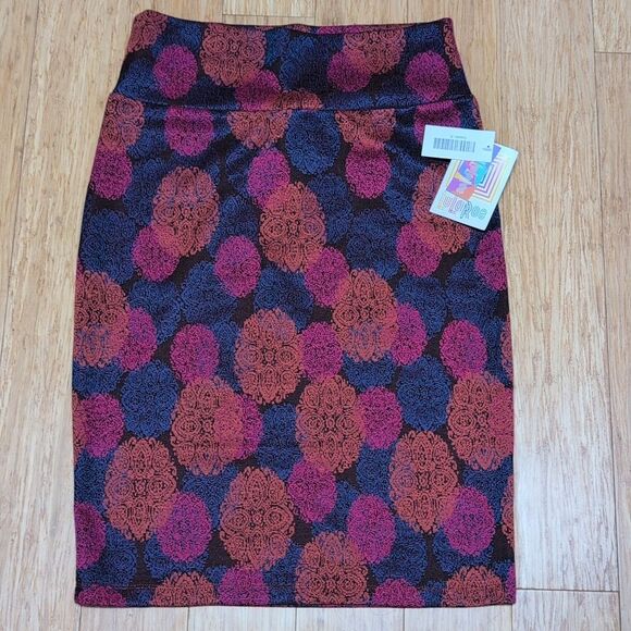 LuLaRoe Dresses & Skirts - NWT LuLaRoe Cassie Blue,Pink, Orange Floral Pencil Skirt Size S